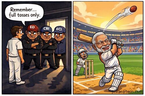 Modi Hits A Six