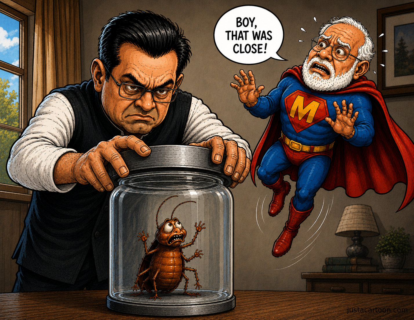 Cockroach Scares Modi