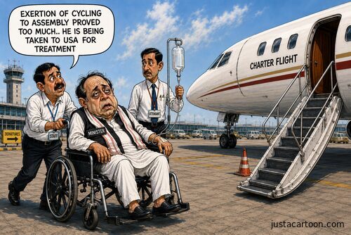 Minister Cycles To Assembly